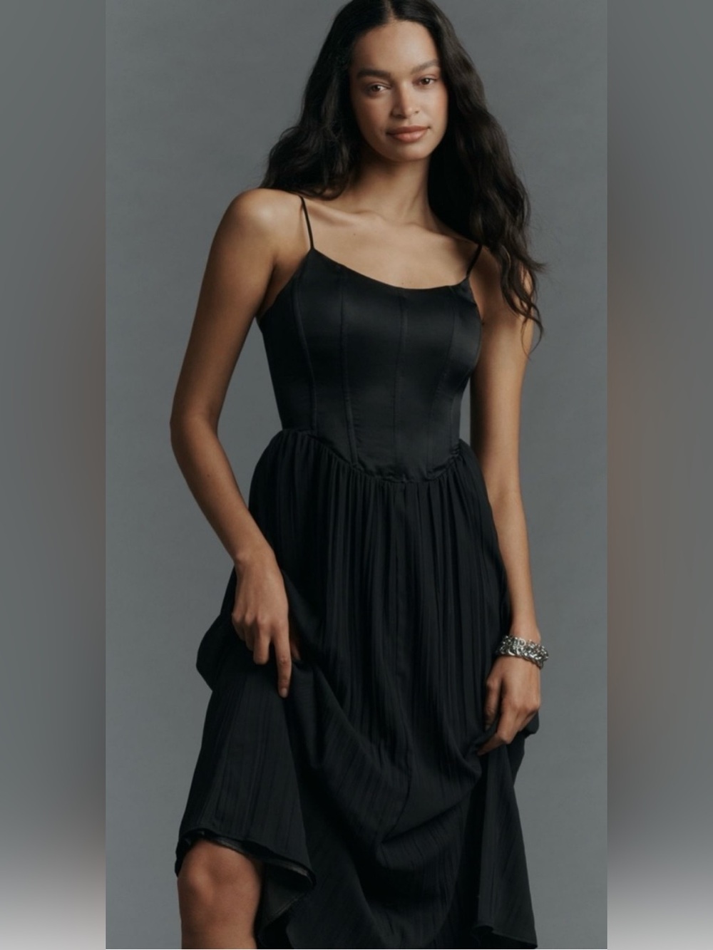 PAIGE Elke Corset Style Midi Dress Size 10